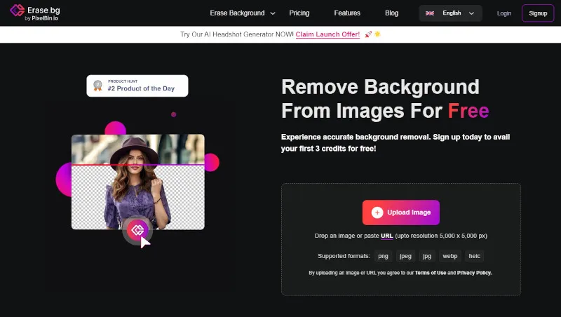 Erase.bg: Remove Background From Images