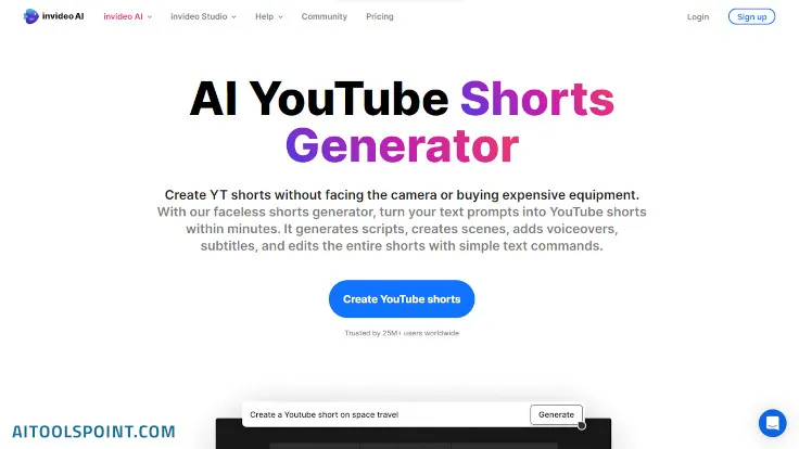 InVideo’s AI YouTube Shorts Generator