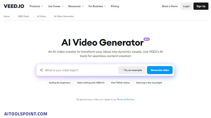 VEED's AI Video Generator